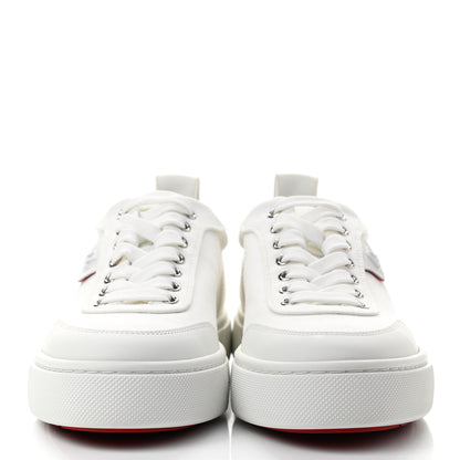 Christian Louboutin Canvas Simplerui Flat Sneakers 38.5 White 2 of 12