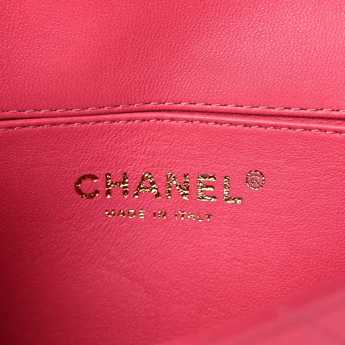 Lambskin Quilted Extra Mini V For Victory Flap Pink