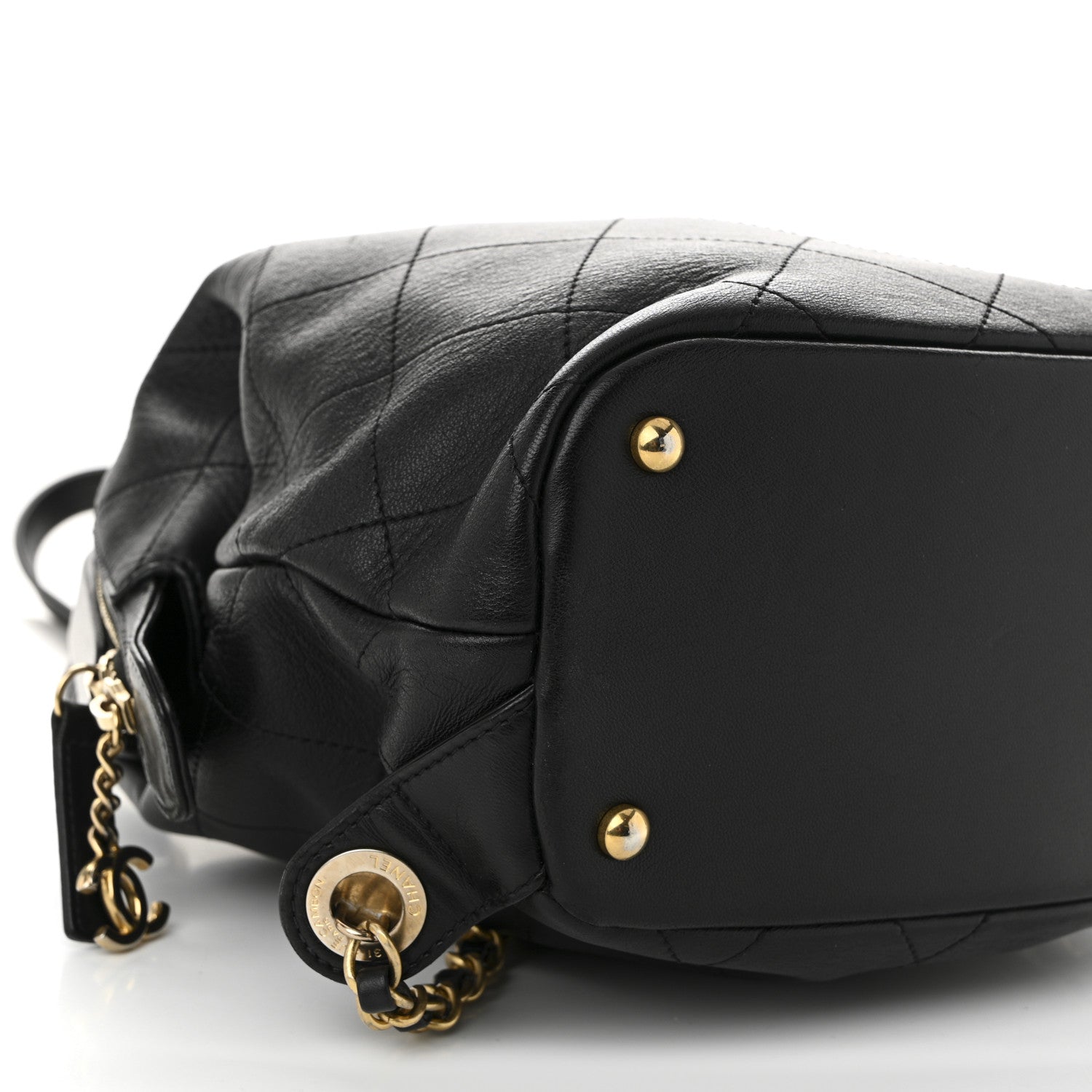 Chanel Calfskin Stitched Frame Backpack Black 9 of 10