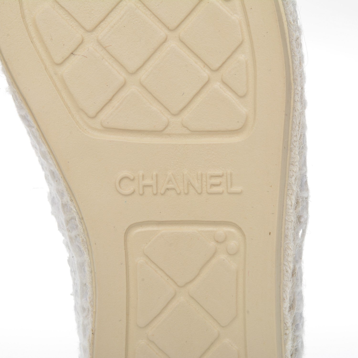 Chanel Tweed Patent CC Espadrilles 37 White 6 of 10
