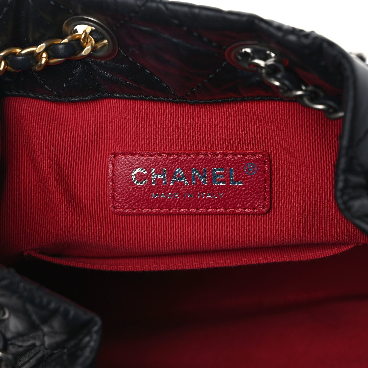 Chanel Aged Calfskin Quilted Small Gabrielle Backpack Black 6 of 9