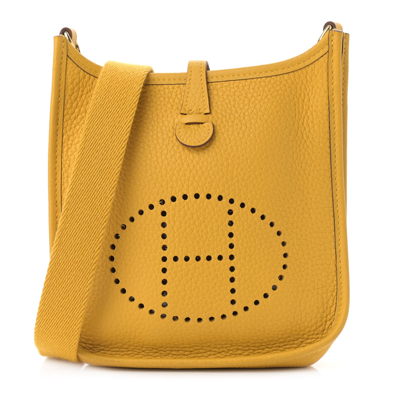Hermes Taurillon Clemence Evelyne TPM Jaune Ambre 1 of 11