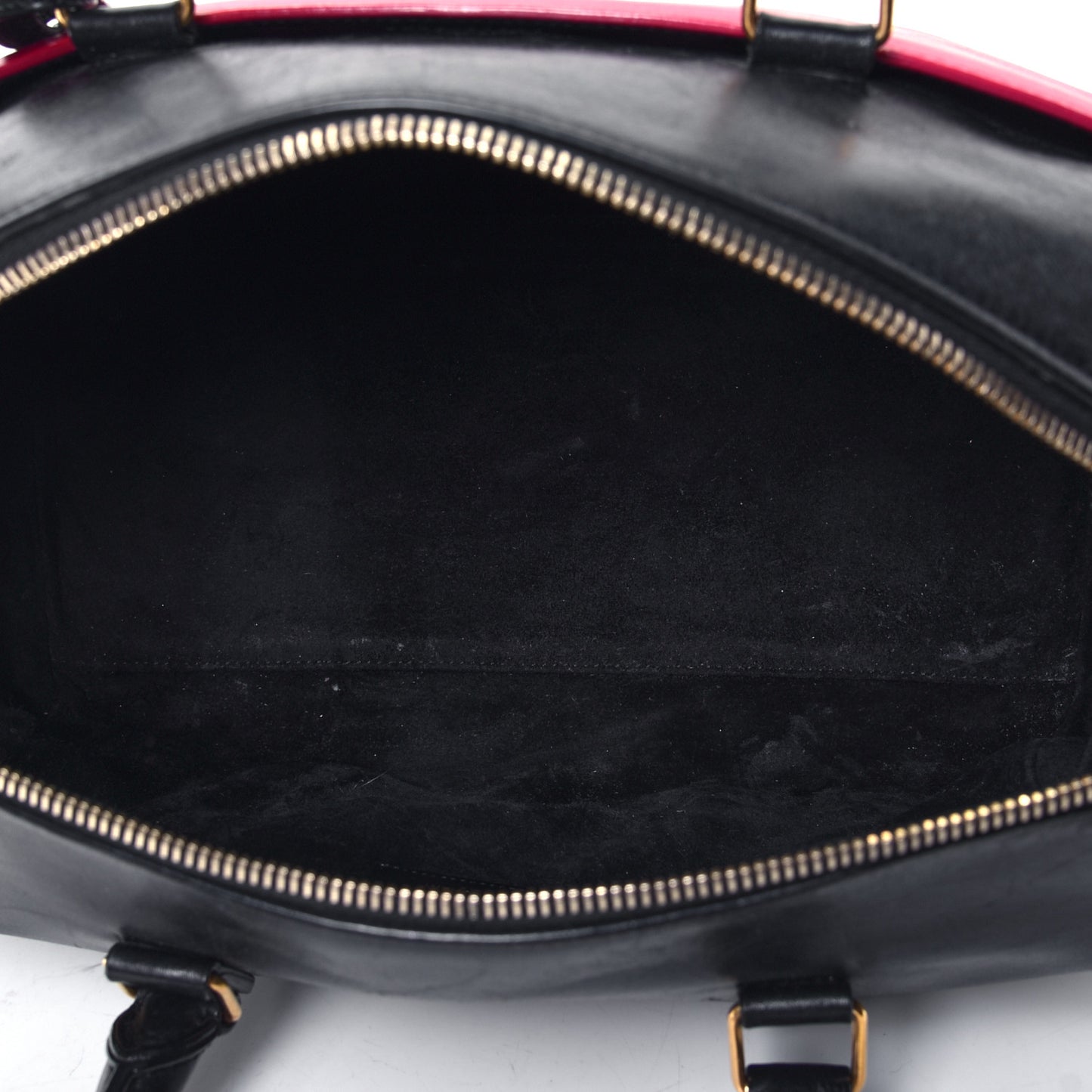 Smooth Calfskin Bi-Color Duffle 6 Fuchsia Black