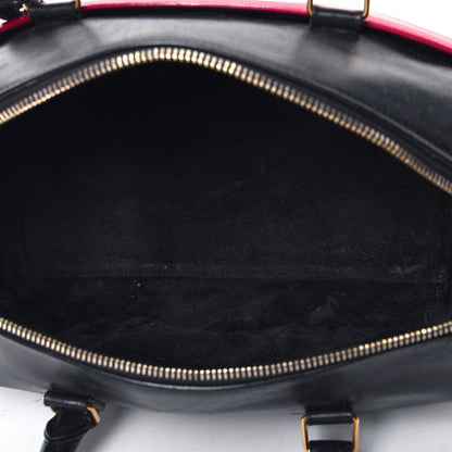 Saint Laurent Smooth Calfskin Bi-Color Duffle 6 Fuchsia Black 4 of 4