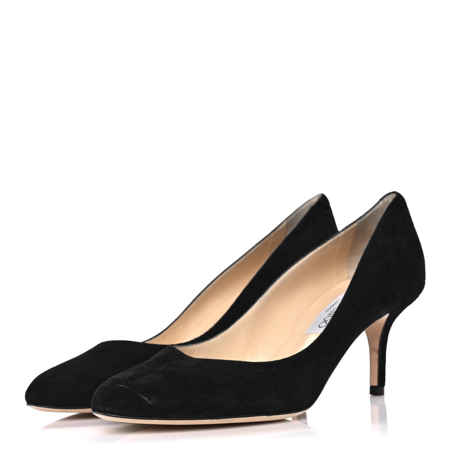 Jimmy Choo Suede Irena Pumps 37 Black 3 of 11