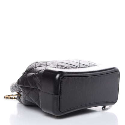 Chanel Aged Calfskin Quilted Gabrielle Backpack Black 4 of 12