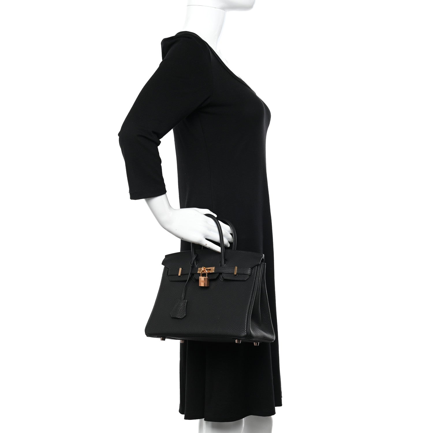 Hermes Togo Birkin 25 Black 3 of 12