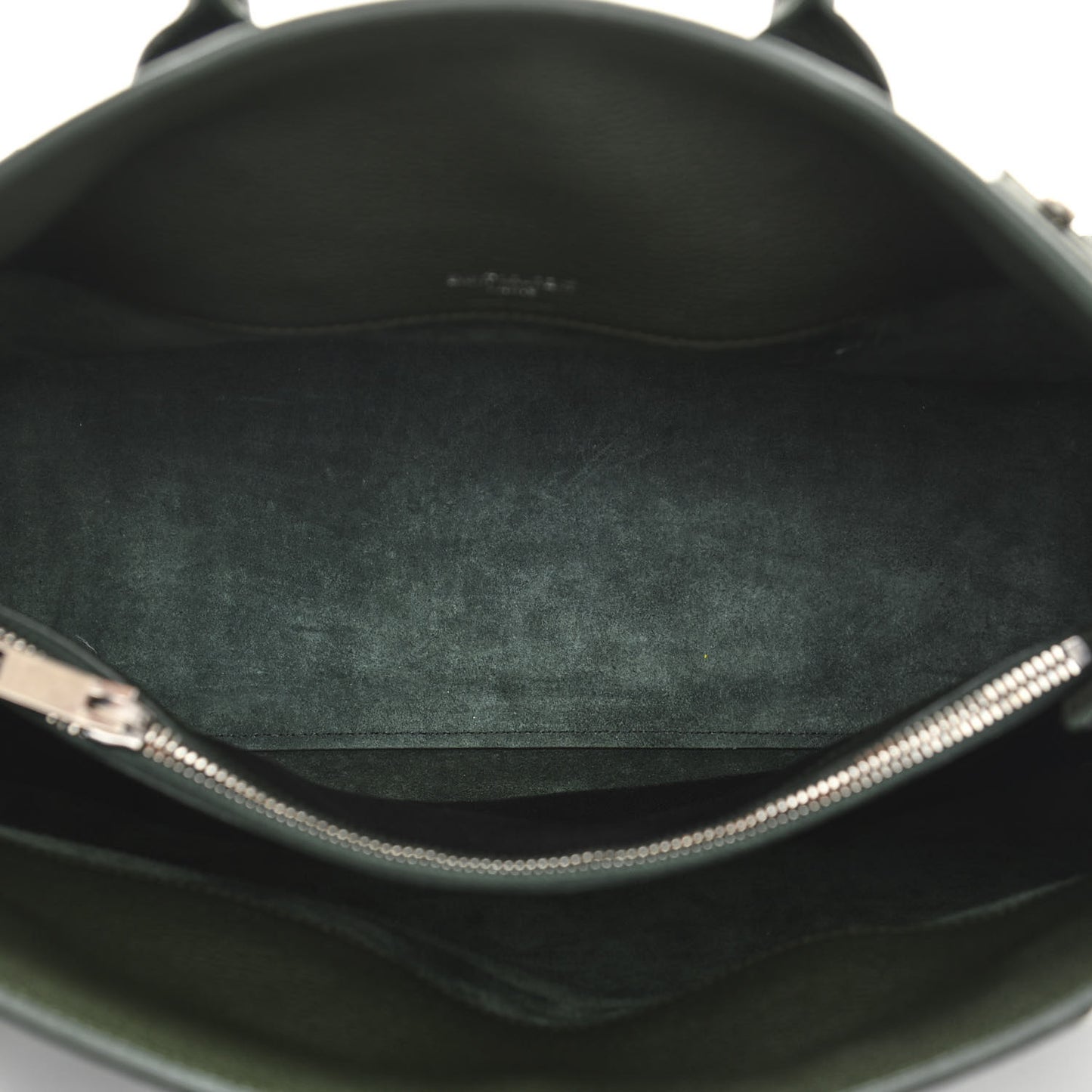 Grained Calfskin Small Supple Sac De Jour Dark Vert