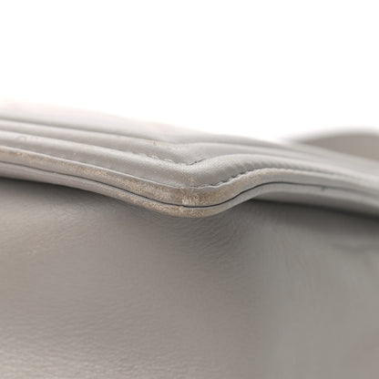 Chanel Calfskin Ombre Quilted Large Boy Flap Grey Beige 11 of 21