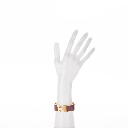 Hermes Enamel Wide Clic Clac H Bracelet PM Muscat 2 of 4