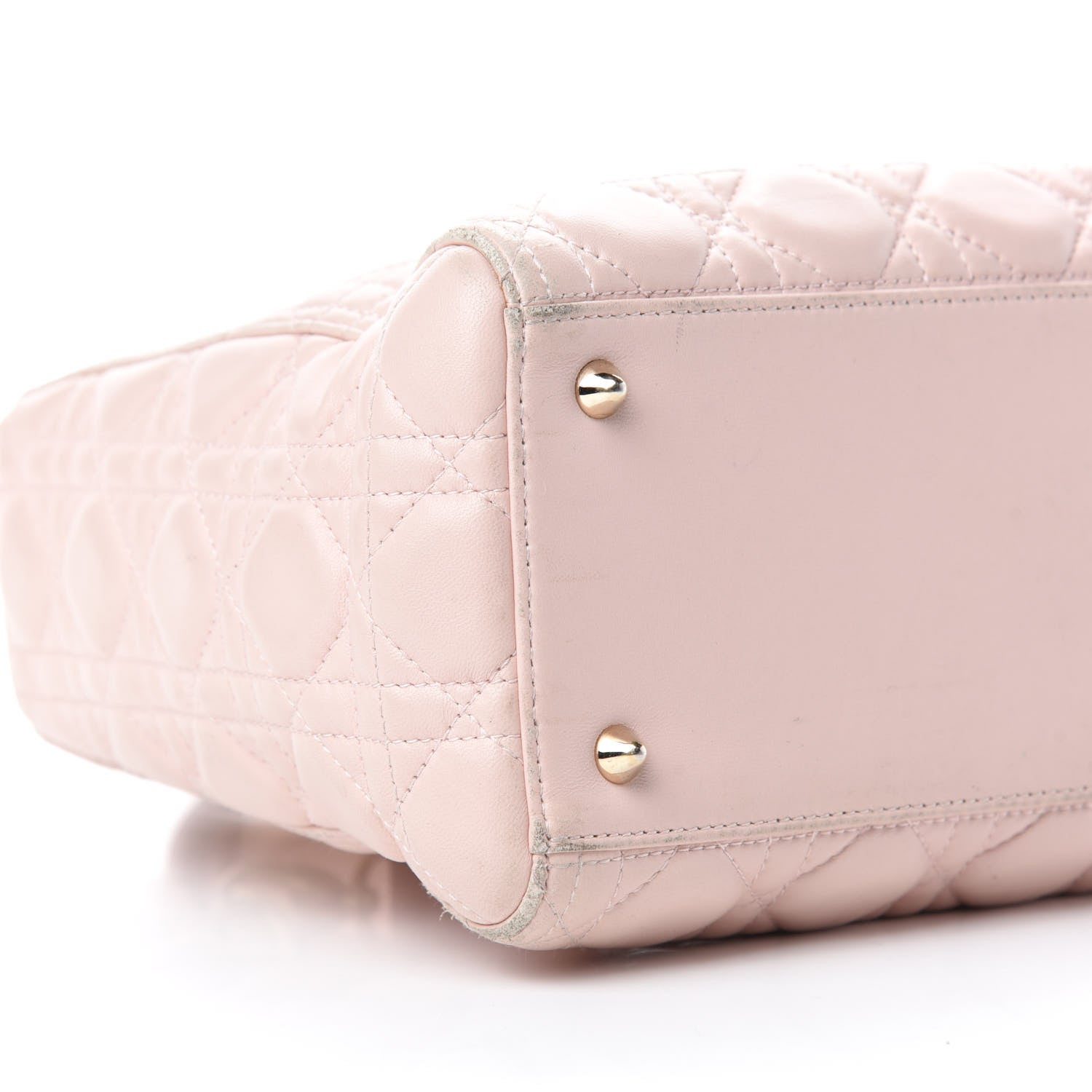 Christian Dior Lambskin Cannage Medium Lady Dior Light Pink 6 of 19