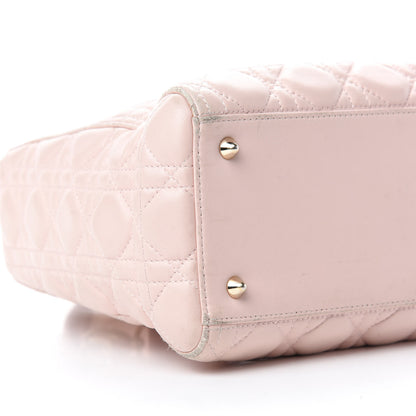 Christian Dior Lambskin Cannage Medium Lady Dior Light Pink 6 of 19