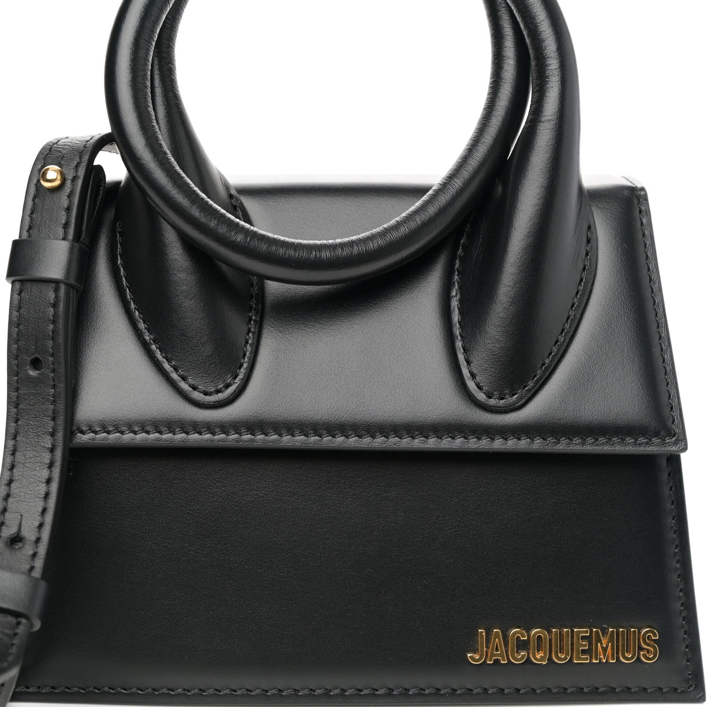 Smooth Calfskin Le Chiquito Noeud Black