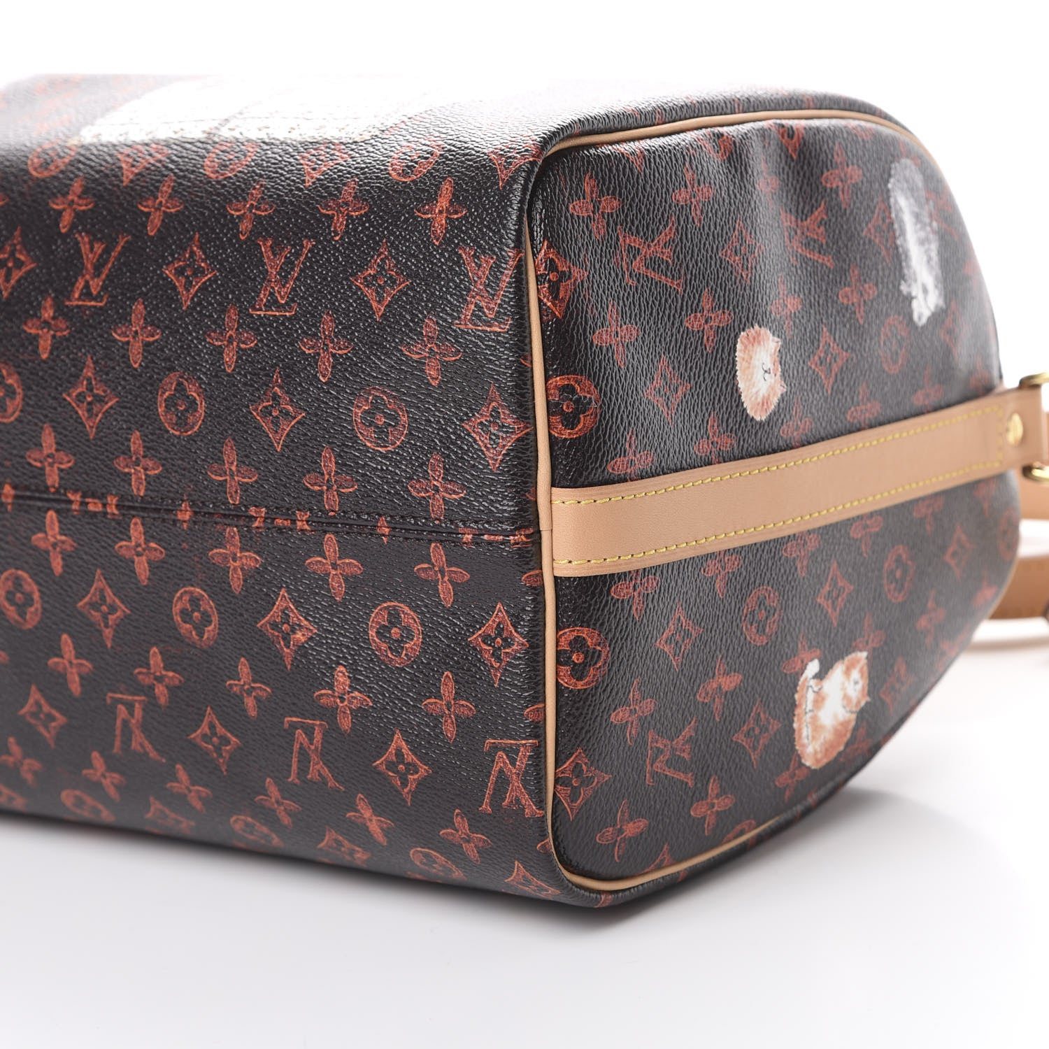 Louis Vuitton Catogram Speedy Bandouliere 30 Marron 9 of 10