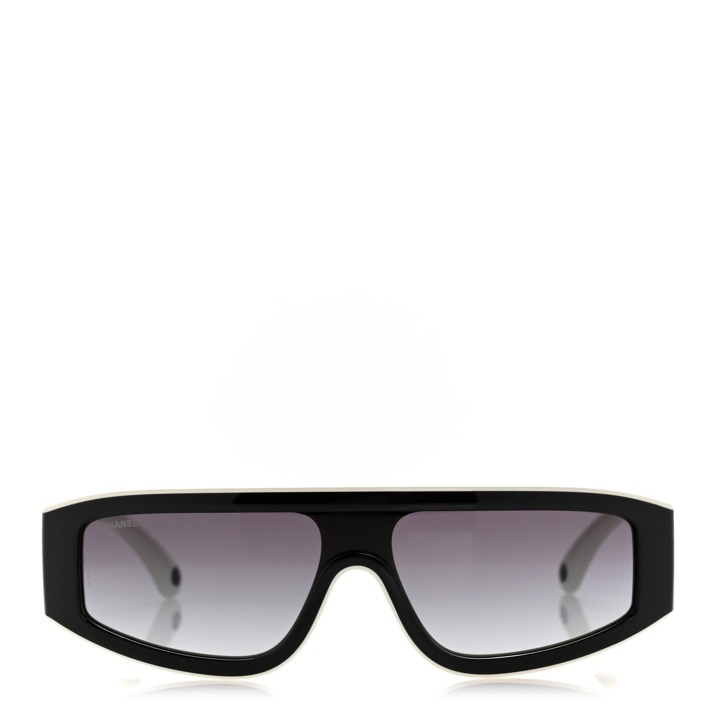 Acetate Cat Eye Sunglasses 6057 White Black