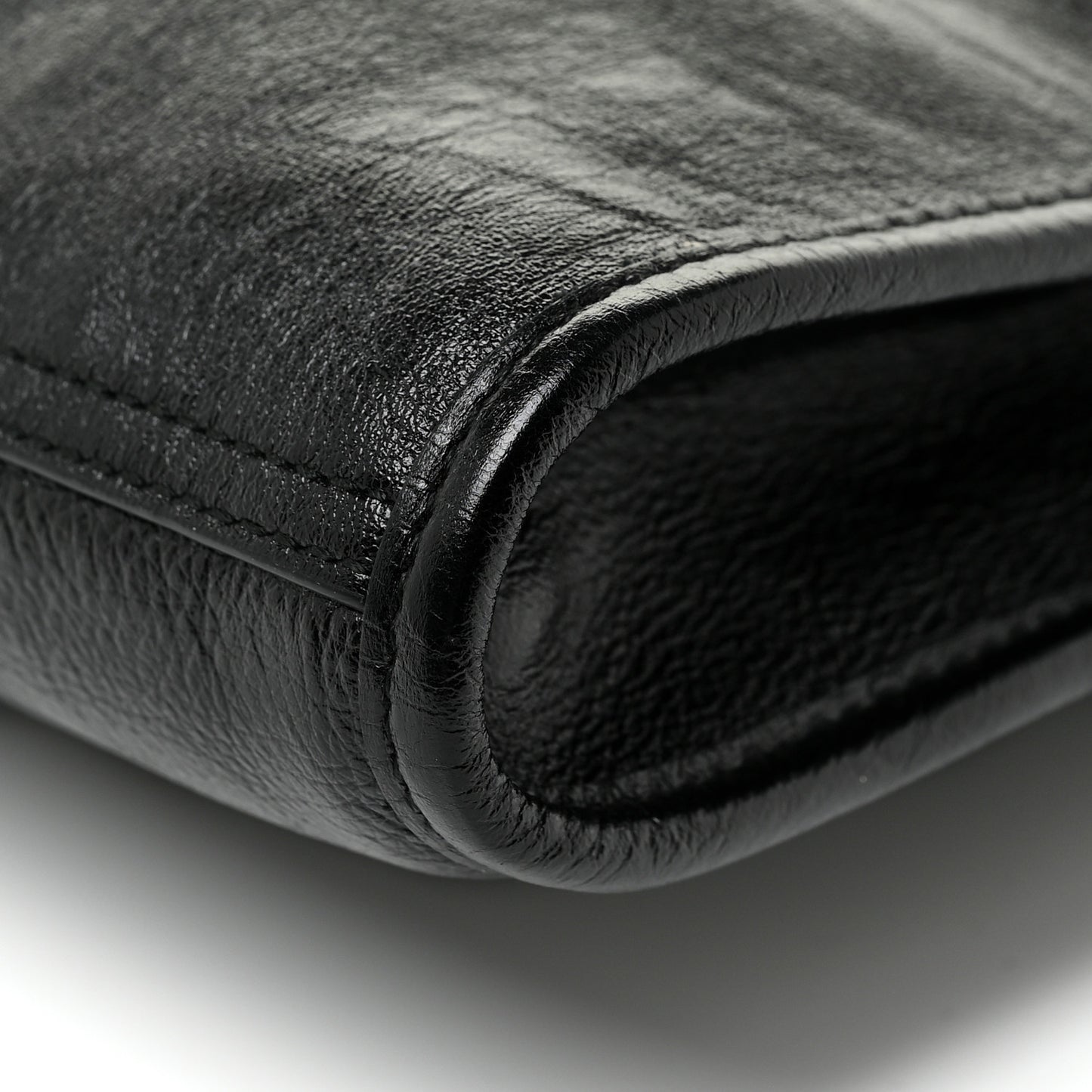 Calfskin Large Rajah Chain Tote Black