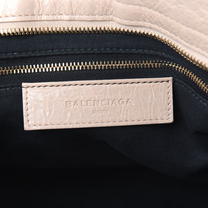 Balenciaga Agneau Laser Cut Cross Classic Gold Hardware City Rose Peach 5 of 12