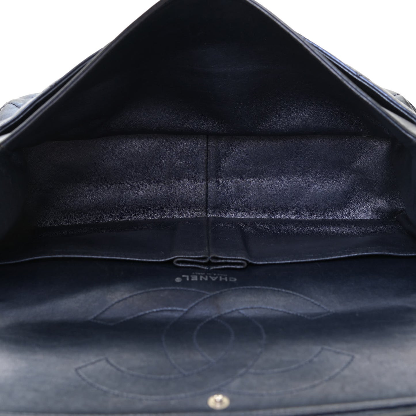 Metallic Aged Calfskin Quilted 2.55 Reissue 228 Flap Blue