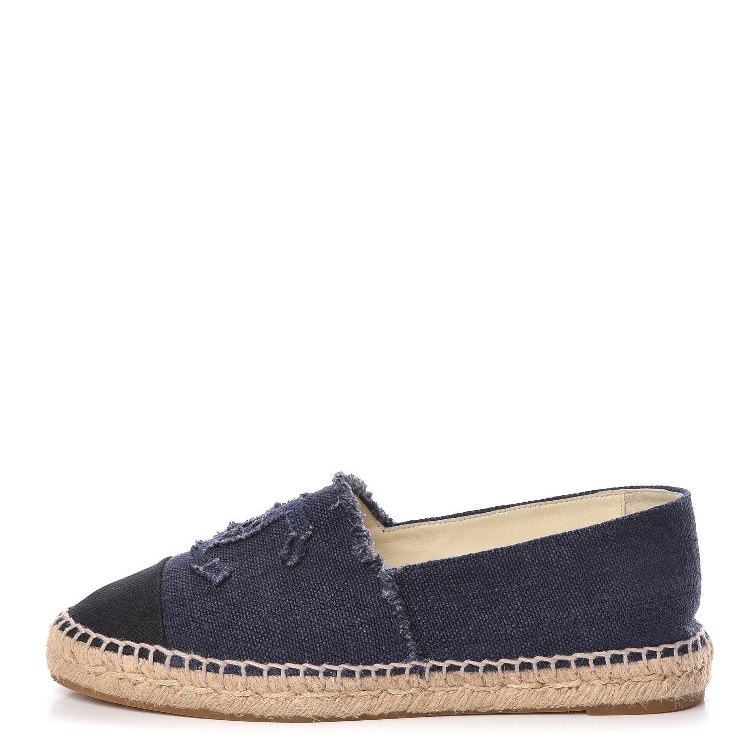 Chanel Canvas CC Espadrilles 40 Navy Black 1 of 16