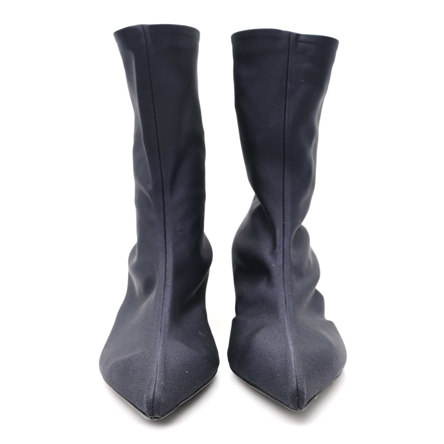 Balenciaga Jersey Crepe Pointed Toe Knife Booties 40 Black 3 of 8