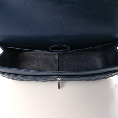 Chanel Caviar Quilted Jumbo Double Flap Navy Blue 5 of 9