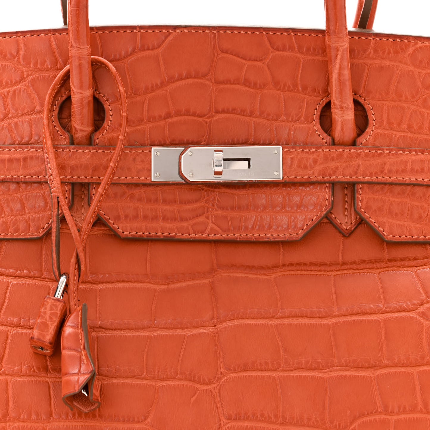 Matte Alligator Birkin 40 Orange