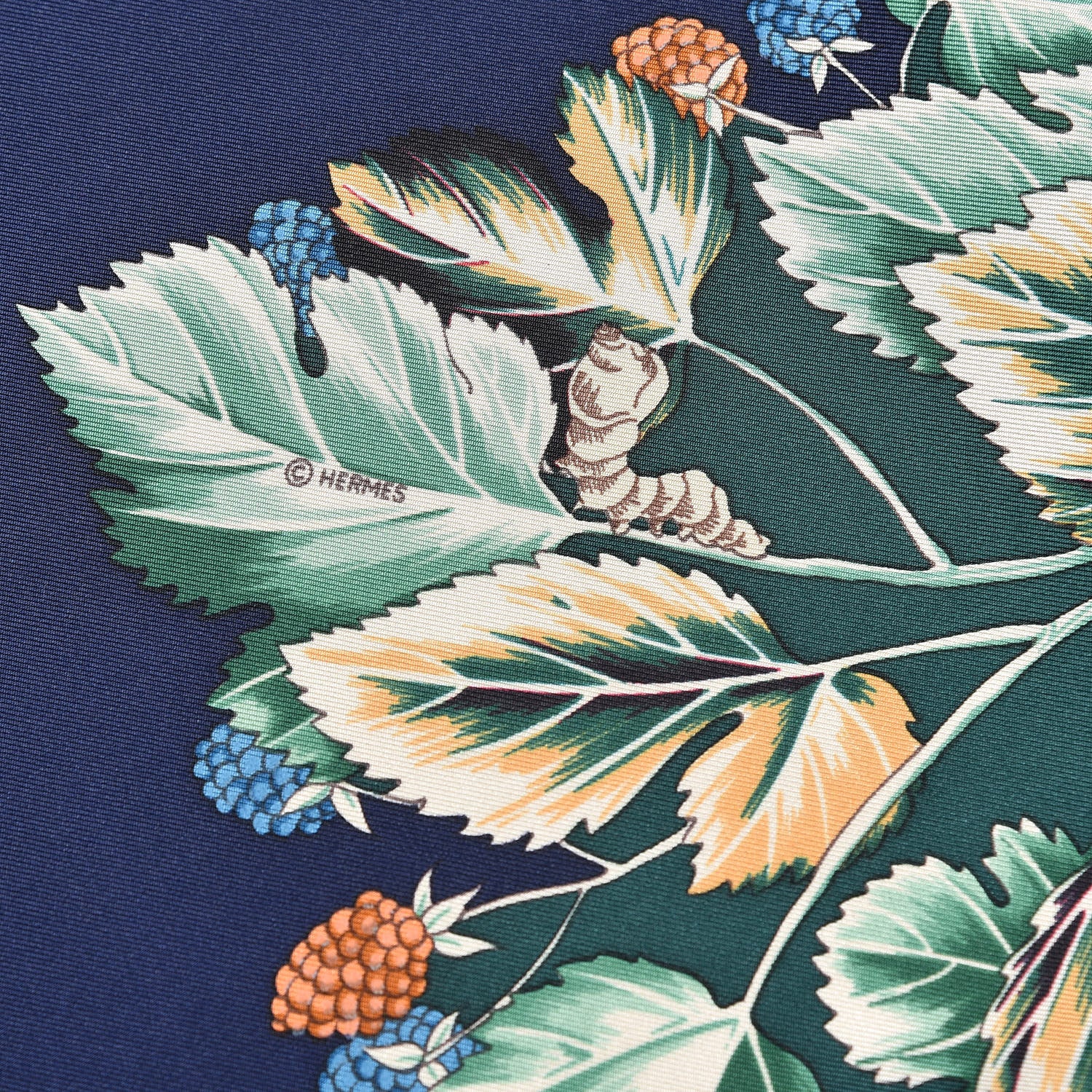 Hermes Silk L'Arbre de Soie Scarf 90 5 of 5