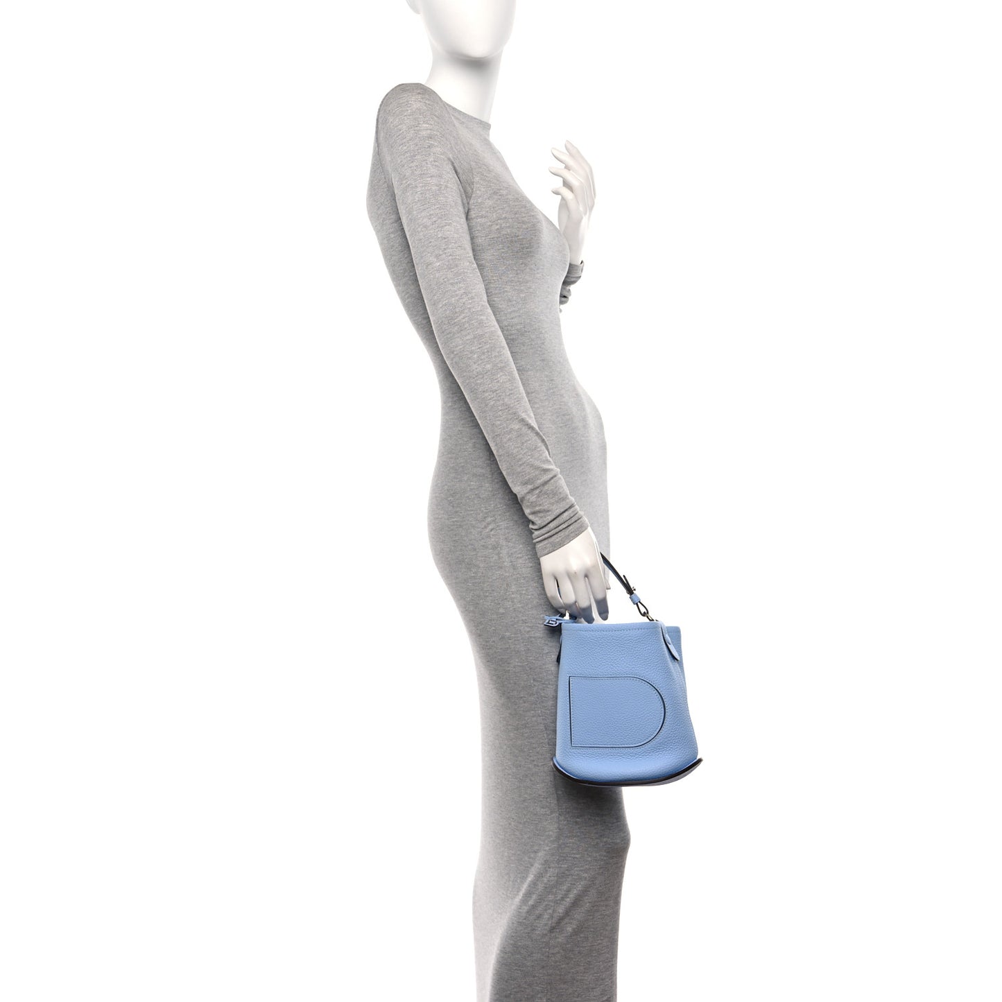 Taurillon Mini Pin Daily Surpique Bucket Azure