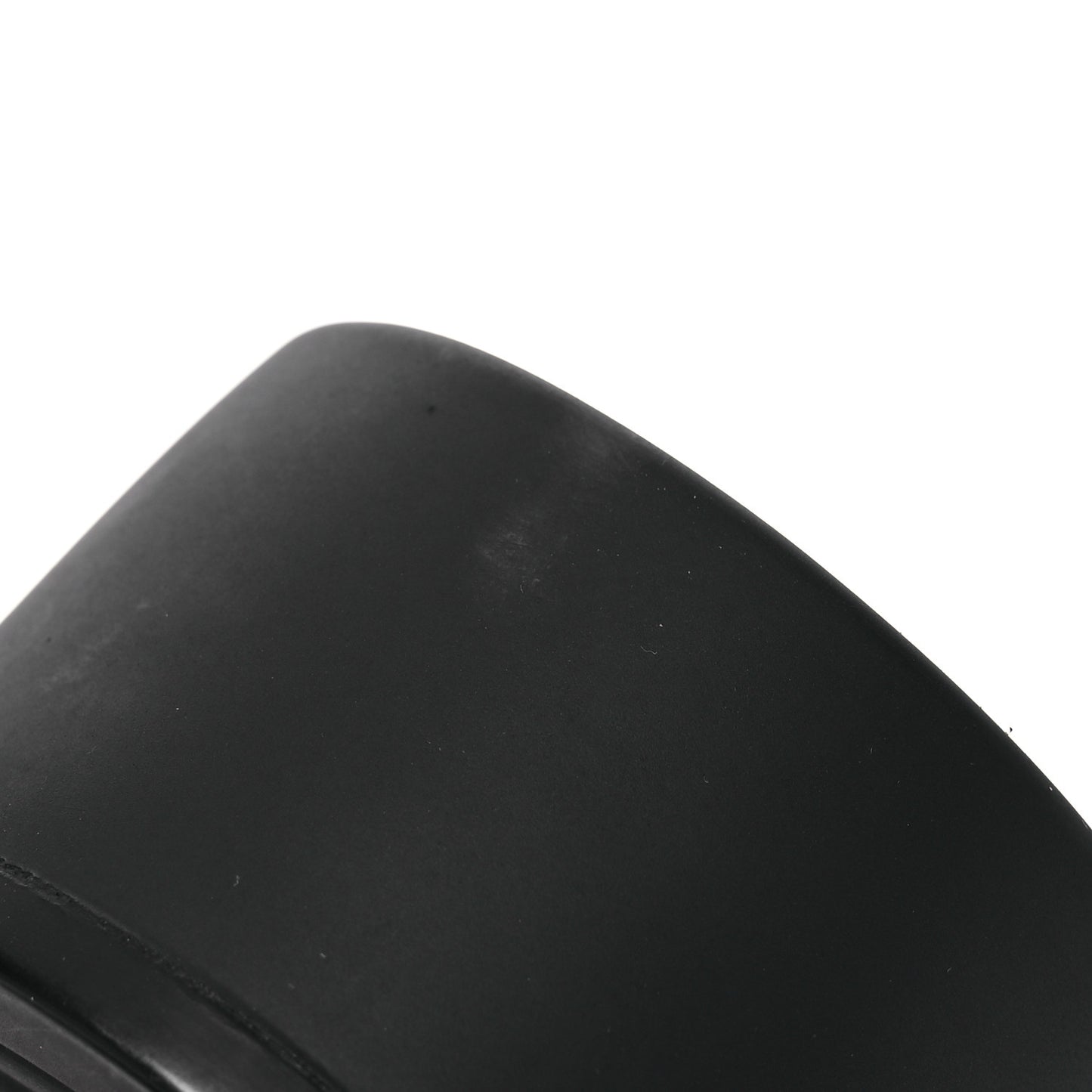 Rubber Chunky Platform Slide Sandals 39 Black