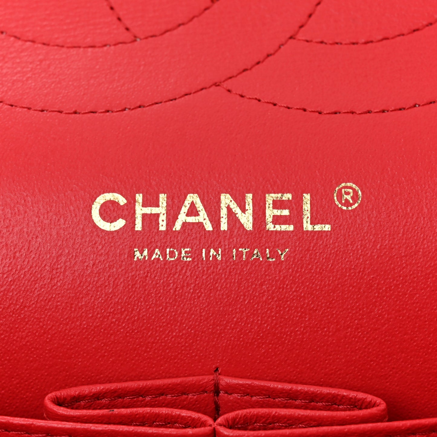 Caviar Quilted Jumbo Double Flap Red