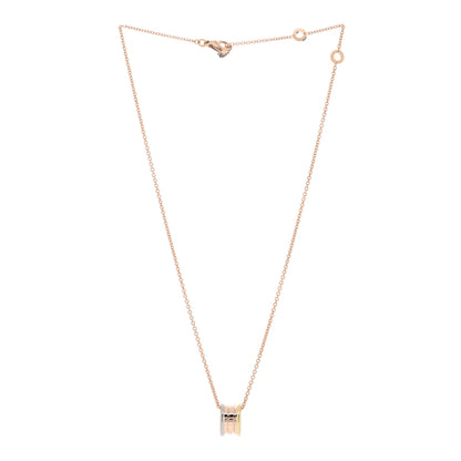 Bulgari 18K Rose White Yellow Gold B.Zero1 Pendant Necklace 2 of 4
