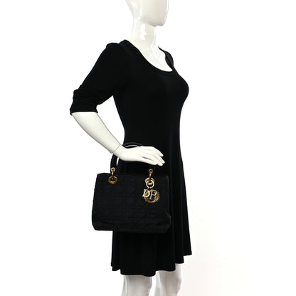 Christian Dior Nylon Cannage Medium Lady Dior Black 2 of 9