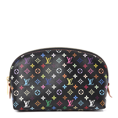Louis Vuitton Monogram Multicolor Cosmetic Pouch Black Grenade 1 of 6