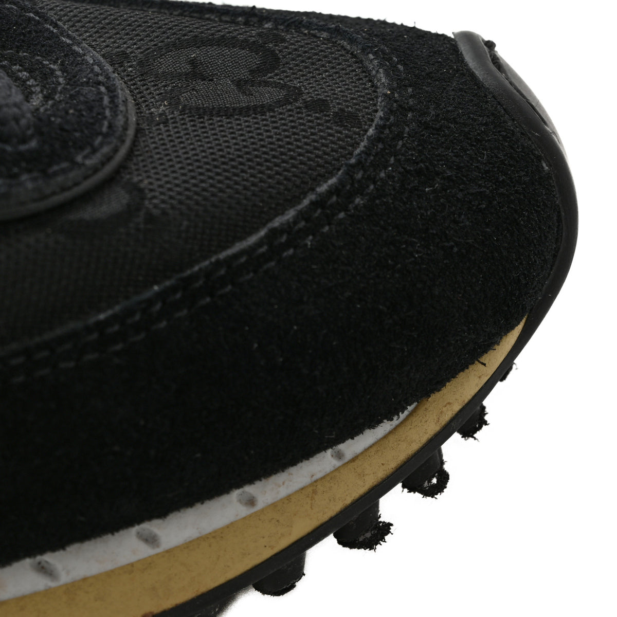 GG Suede Monogram Web Re-Motion Sneakers 35 Black