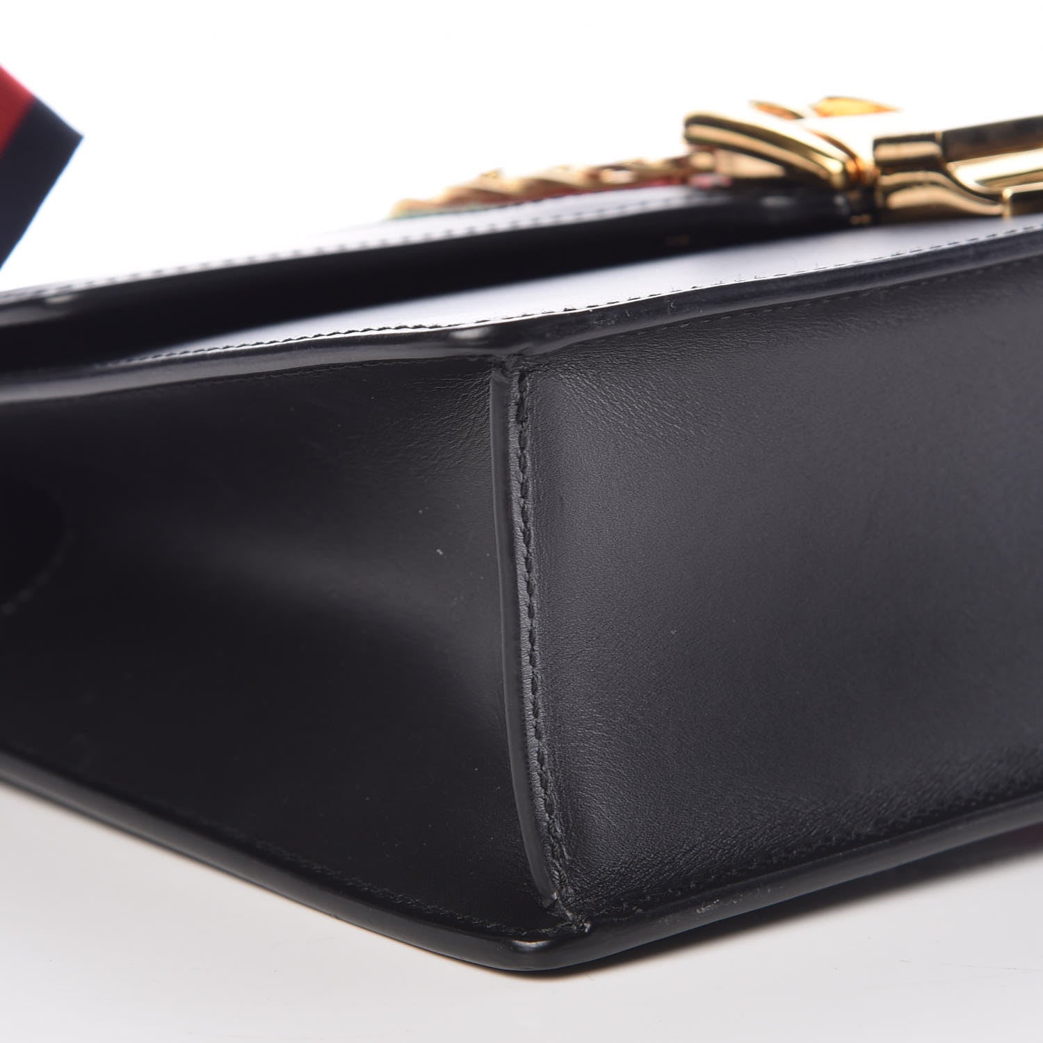 Gucci Calfskin Small Sylvie Shoulder Bag Black 8 of 9