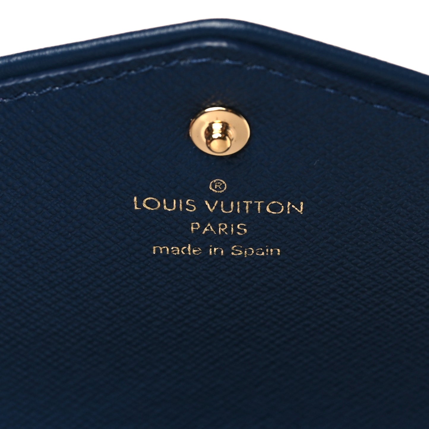 Monogram Jacquard Denim Sarah Wallet Bleu