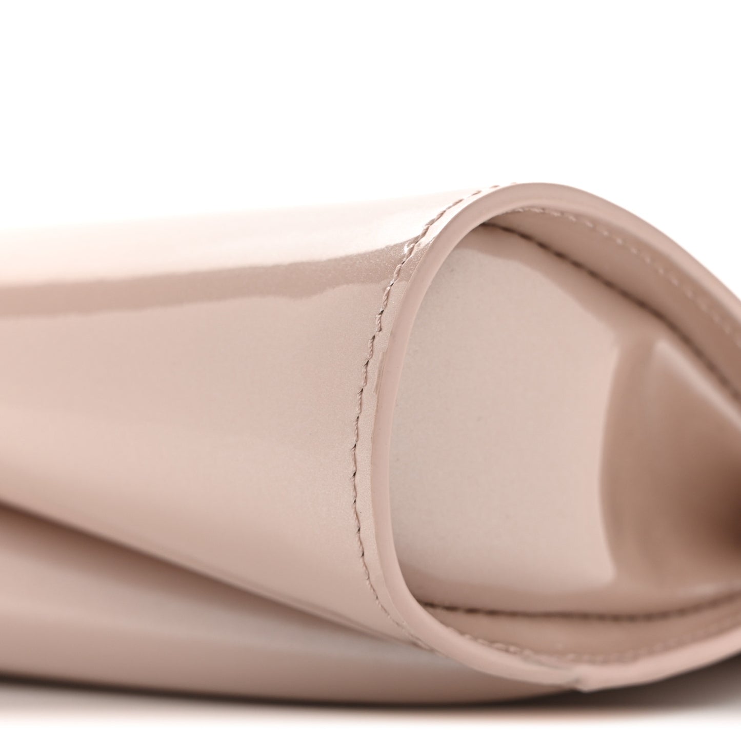 Patent Perle Loubitwist Clutch Vintage Rose