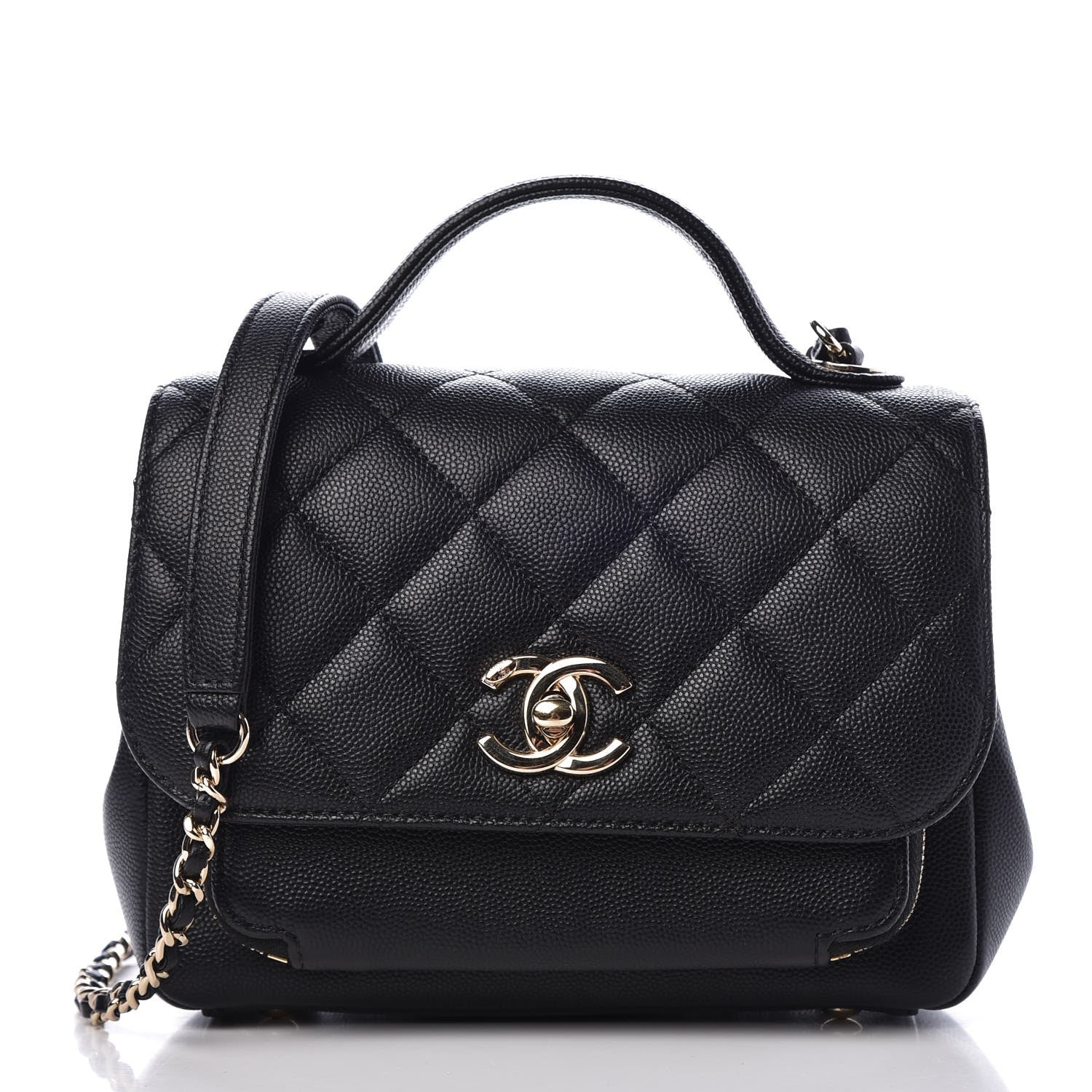 Chanel Caviar Quilted Small Business Affinity Flap Black 1 of 8