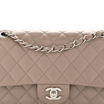 Chanel Caviar Quilted Medium Double Flap Taupe 8 of 12