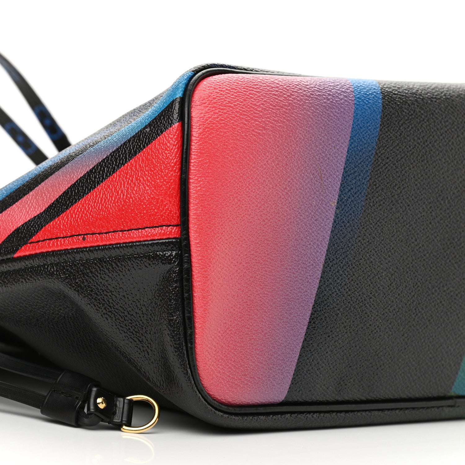 Louis Vuitton Damier Race Neverfull MM Noir Rouge 10 of 12