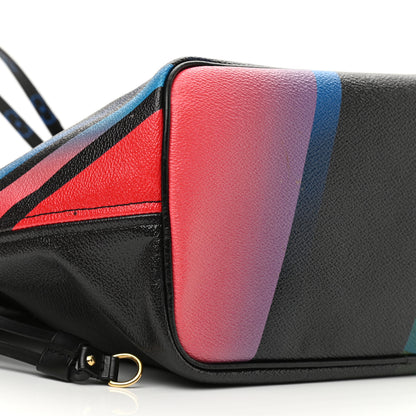 Louis Vuitton Damier Race Neverfull MM Noir Rouge 10 of 12