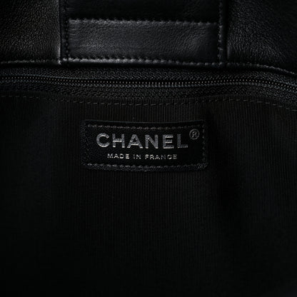 Chanel Calfskin Quilted Large Classic Shopping Tote Black 6 of 10
