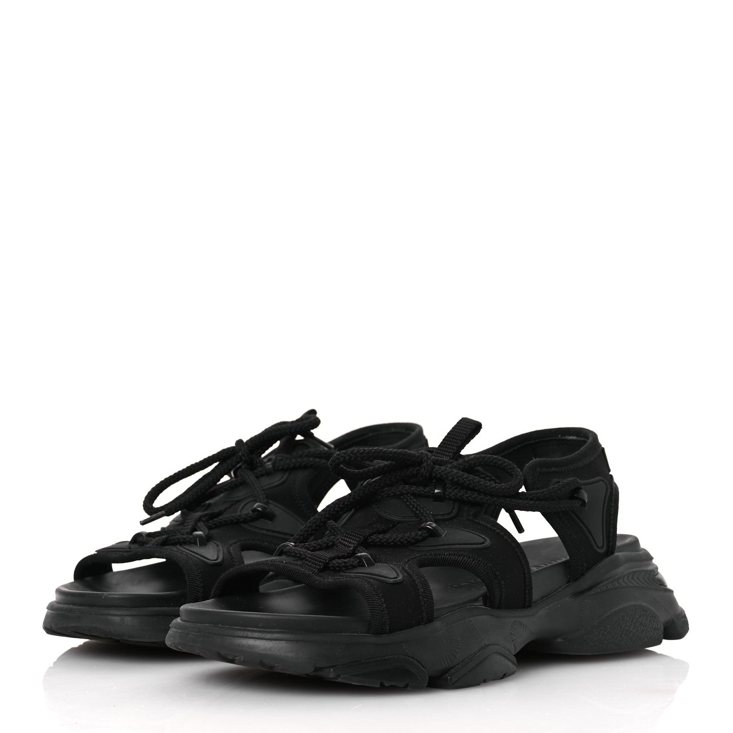 Christian Dior Technical Fabric D-Connect Sandals 37 Black 4 of 12