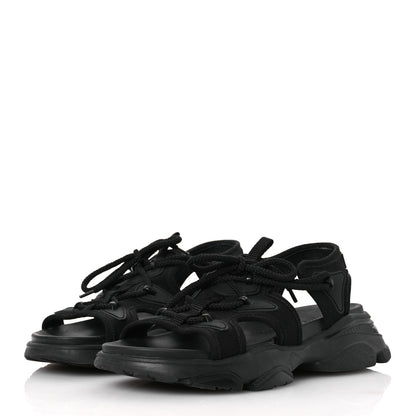 Christian Dior Technical Fabric D-Connect Sandals 37 Black 4 of 12