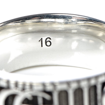 Gucci Sterling Silver Double G Band Ring 56 7.5 4 of 6