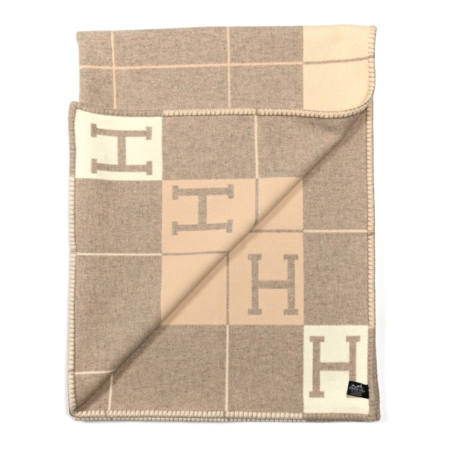 Wool Cashmere Avalon III Blanket Coco Camomille