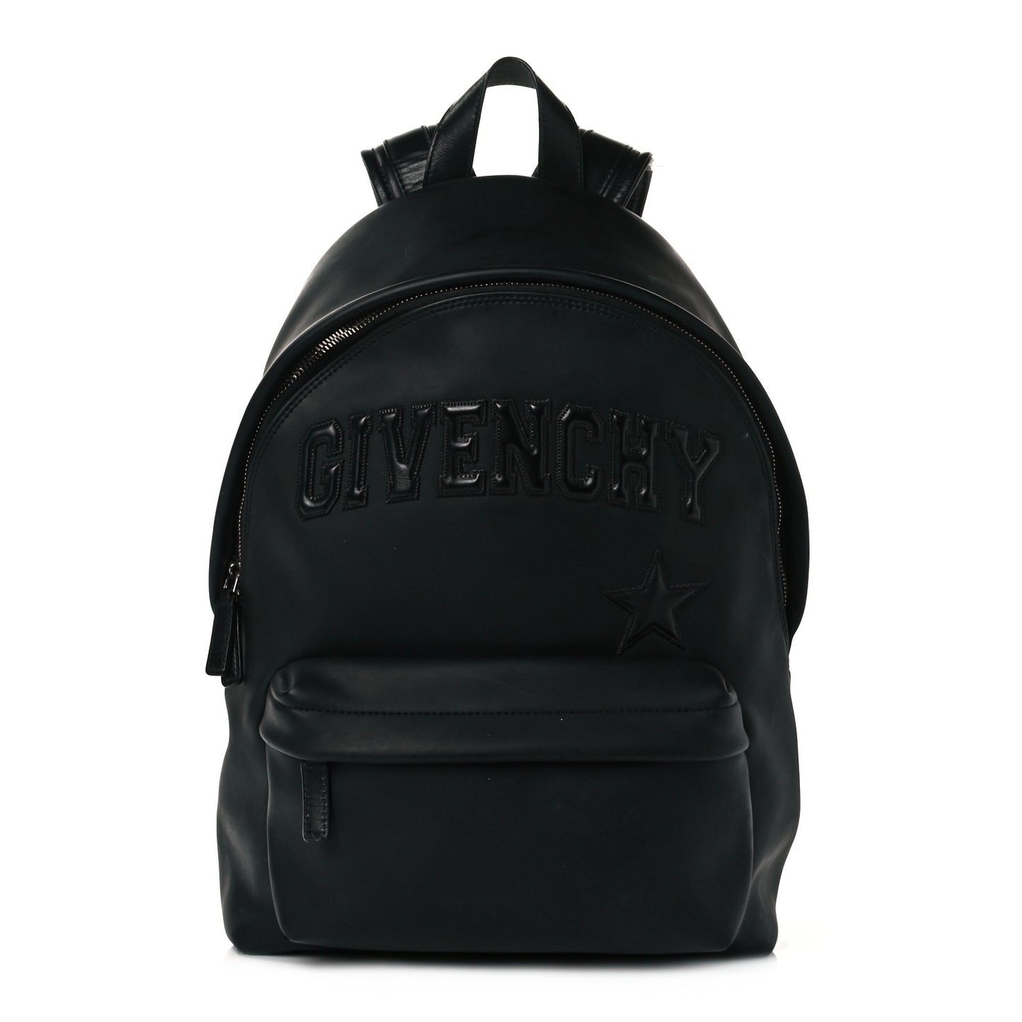 Calfskin Logo Small Backpack Black