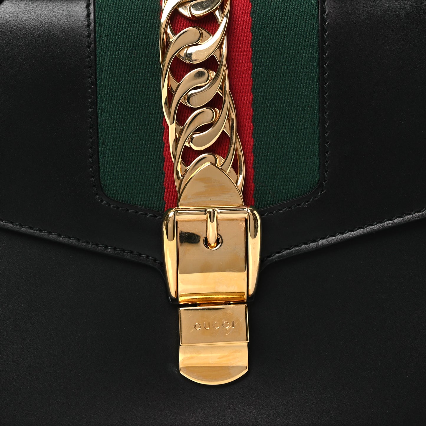 Calfskin Small Sylvie Shoulder Bag Black