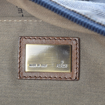 Fendi Denim Messenger Bag Blue 8 of 16