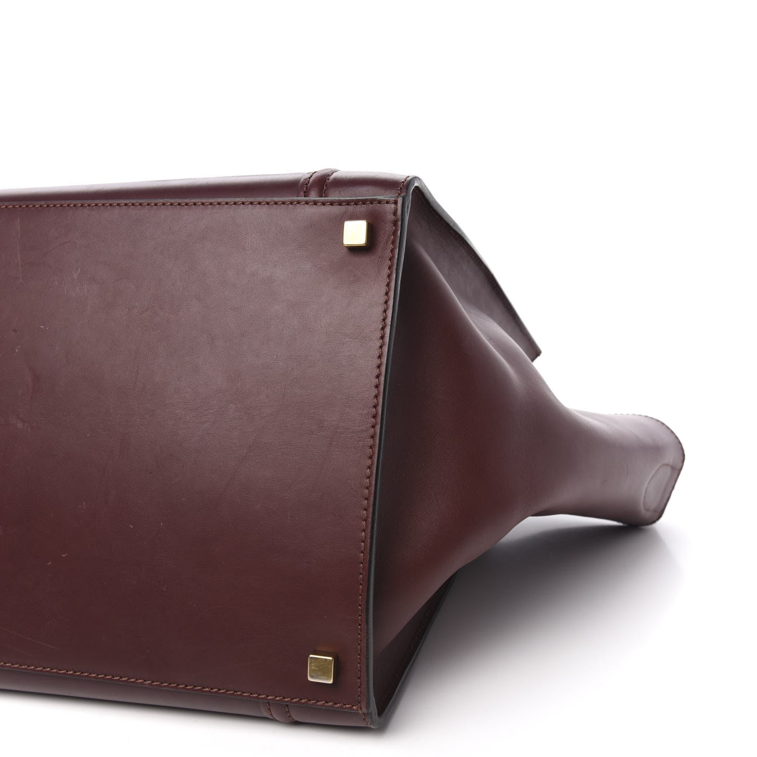Celine Supple Calfskin Medium Phantom Luggage Burgundy 7 of 11
